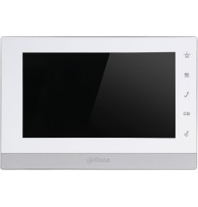 DAHUA DHI-VTH1550CH-S2 Монитор видеодомофона IP 7 дюймовый,  белый, ёмкостной сенсорный экран, поддержка карты памяти Micro SD до 32Гб, питание DC 12В