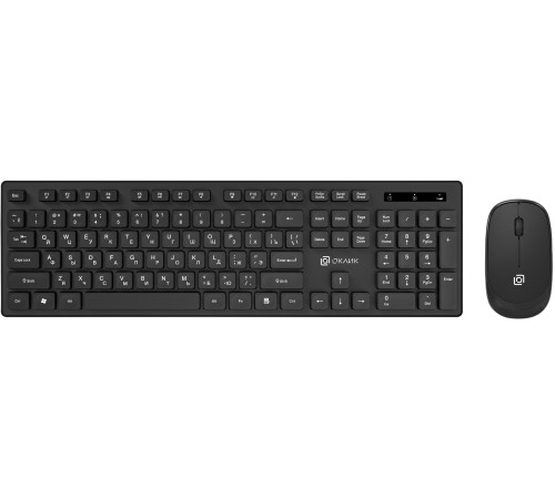 Клавиатура + мышь Оклик S255W клав:черный мышь:черный USB беспроводная Multimedia (1909361) Клавиатура + мышь Оклик S255W клав:черный мышь:черный USB беспроводная Multimedia (1909361)