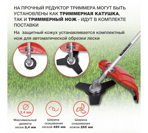 Триммер электрический Starwind ET-1400B 1400Вт разбор.штан. реж.эл.:леска/нож упак.:1шт.