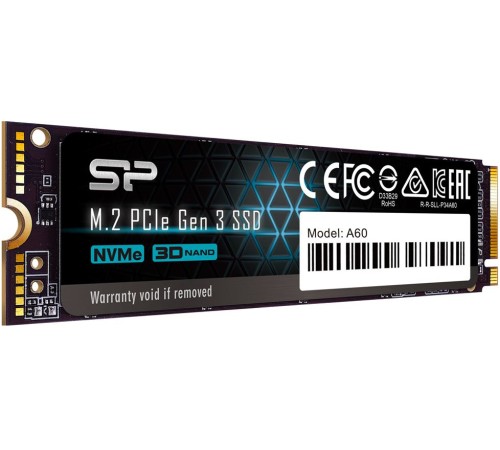Твердотельный диск 2TB Silicon Power P34A60, M.2 2280, PCI-E 3x4 [R/W - 2200/1600 MB/s]