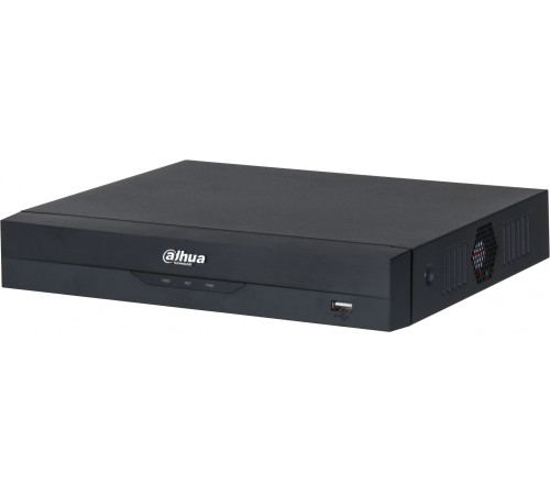 DAHUA DHI-NVR2108HS-8P-I2 8-канальный IP-видеорегистратор с PoE, 4K, H.265+, видеоаналитика, входящий поток до 144Мбит/с, 1 SATA III до 10Тбайт