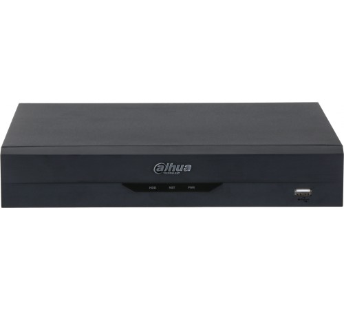 DAHUA DHI-NVR2108HS-8P-I2 8-канальный IP-видеорегистратор с PoE, 4K, H.265+, видеоаналитика, входящий поток до 144Мбит/с, 1 SATA III до 10Тбайт