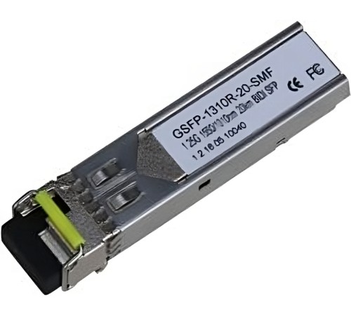 Dahua DH-GSFP-1310R-20-SMF SFP-модуль; LC; до 1.25Гбит/с; до 20км (одномодовое оптоволокно); 1550нм/1310нм