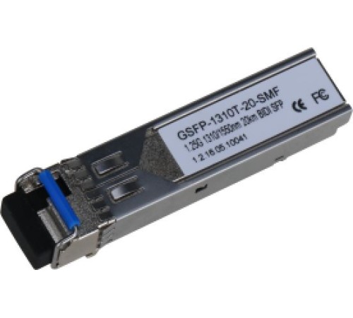 Dahua DH-GSFP-1310T-20-SMF SFP-модуль; LC; до 1.25Гбит/с; до 20км (одномодовое оптоволокно); 1310нм/1550нм