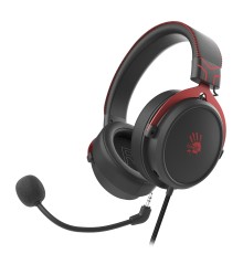Наушники с микрофоном A4Tech Bloody M590i красный/черный 1м мониторные USB оголовье (M590I SPORTS RED)