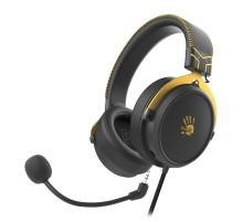 Наушники с микрофоном A4Tech Bloody M590i желтый/серый 1м мониторные USB оголовье (M590I SPORTS LIME)