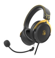 Наушники с микрофоном A4Tech Bloody M590i желтый/серый 1м мониторные USB оголовье (M590I SPORTS LIME)