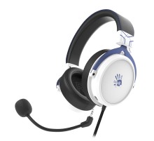 Наушники с микрофоном A4Tech Bloody M590i синий/белый 1м мониторные USB оголовье (M590I SPORTS NAVY)
