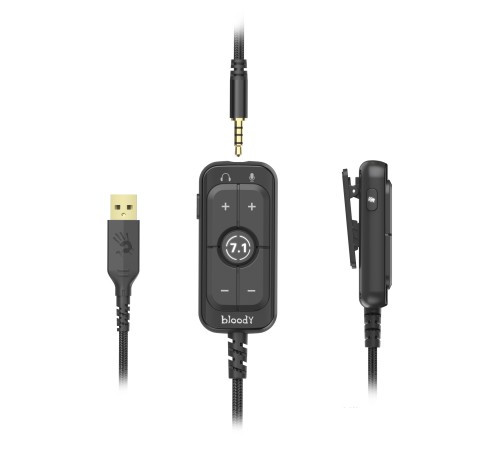 Наушники с микрофоном A4Tech Bloody M590i синий/белый 1м мониторные USB оголовье (M590I SPORTS NAVY) Наушники с микрофоном A4Tech Bloody M590i синий/белый 1м мониторные USB оголовье (M590I SPORTS NAVY)
