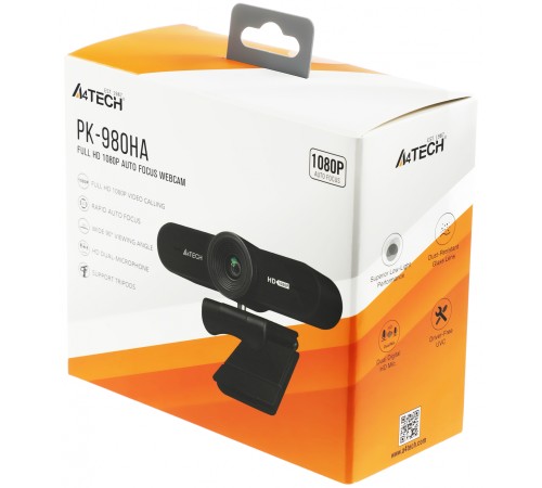 Камера Web A4Tech PK-980HA черный 2Mpix (1920x1080) USB3.0 с микрофоном Камера Web A4Tech PK-980HA черный 2Mpix (1920x1080) USB3.0 с микрофоном