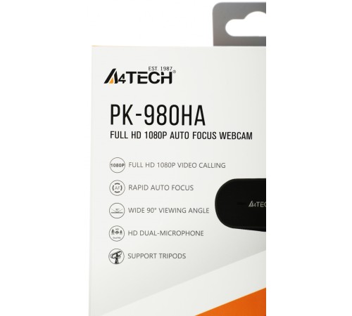 Камера Web A4Tech PK-980HA черный 2Mpix (1920x1080) USB3.0 с микрофоном Камера Web A4Tech PK-980HA черный 2Mpix (1920x1080) USB3.0 с микрофоном