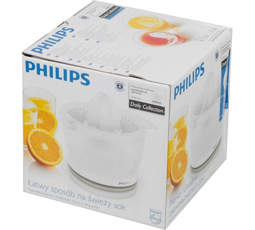 Соковыжималка цитрусовая Philips HR2738/00 25Вт рез.сок.:500мл. белый