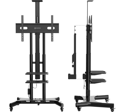 Подставка для телевизора Onkron TS1881 Elift черный 50"-86" макс.90кг напольный наклон Подставка для телевизора Onkron TS1881 Elift черный 50"-86" макс.90кг напольный наклон