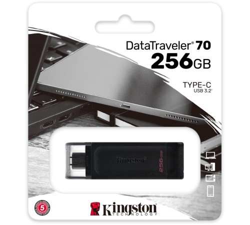 Kingston USB Drive 256GB DataTraveler 70 OTG USB Type-C Kingston USB Drive 256GB DataTraveler 70 OTG USB Type-C