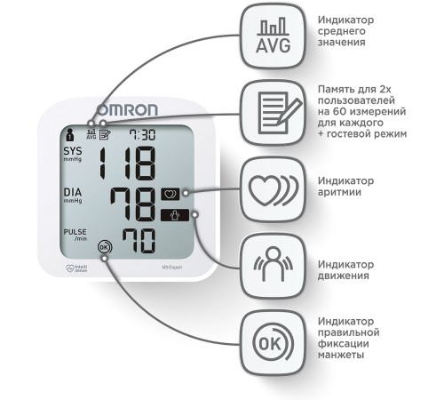 Тонометр автоматический Omron M3 Expert