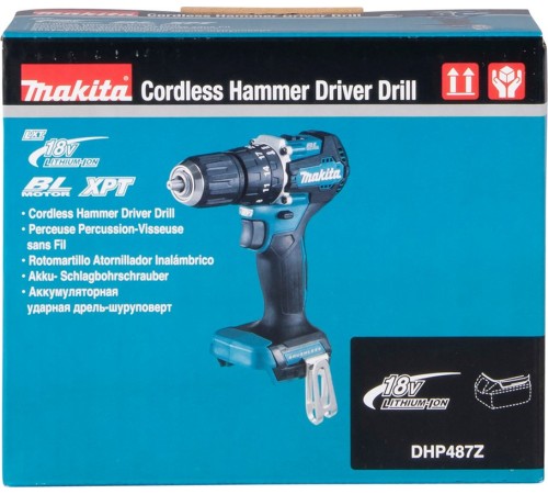 Дрель-шуруповерт Makita DHP487Z аккум. патрон:быстрозажимной Дрель-шуруповерт Makita DHP487Z аккум. патрон:быстрозажимной