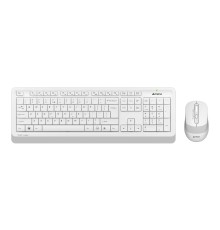 Клавиатура + мышь A4Tech Fstyler FG1010S клав:белый/серый мышь:белый/серый USB беспроводная Multimedia Touch (FG1010S WHITE)