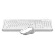 Клавиатура + мышь A4Tech Fstyler FG1010S клав:белый/серый мышь:белый/серый USB беспроводная Multimedia Touch (FG1010S WHITE)