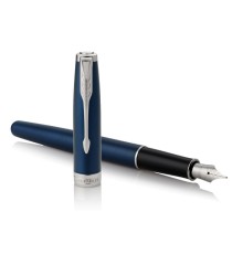 Ручка перьев. Parker Sonnet Core F539 (1945364) LaqBlue CT M сталь нержавеющая подар.кор.
