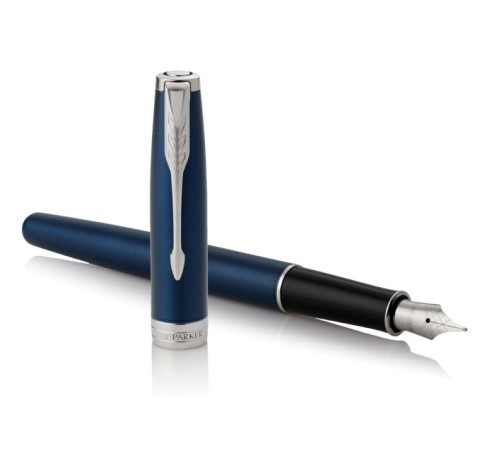 Ручка перьев. Parker Sonnet Core F539 (1945364) LaqBlue CT M сталь нержавеющая подар.кор. Ручка перьев. Parker Sonnet Core F539 (1945364) LaqBlue CT M сталь нержавеющая подар.кор.