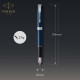 Ручка перьев. Parker Sonnet Core F539 (1945364) LaqBlue CT M сталь нержавеющая подар.кор.