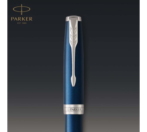 Ручка перьев. Parker Sonnet Core F539 (1945364) LaqBlue CT M сталь нержавеющая подар.кор. Ручка перьев. Parker Sonnet Core F539 (1945364) LaqBlue CT M сталь нержавеющая подар.кор.