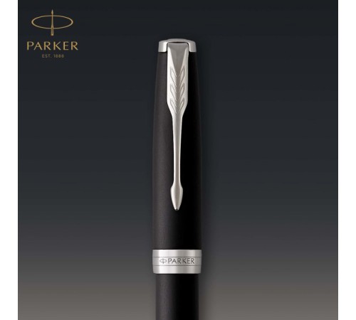 Ручка перьев. Parker Sonnet Core F529 (CW1931521) Matte Black CT F сталь нержавеющая подар.кор. Ручка перьев. Parker Sonnet Core F529 (CW1931521) Matte Black CT F сталь нержавеющая подар.кор.