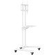 Стойка для телевизора Cactus CS-ST04, 37-70", напольный, мобильный,  белый  [cs-st04wt]