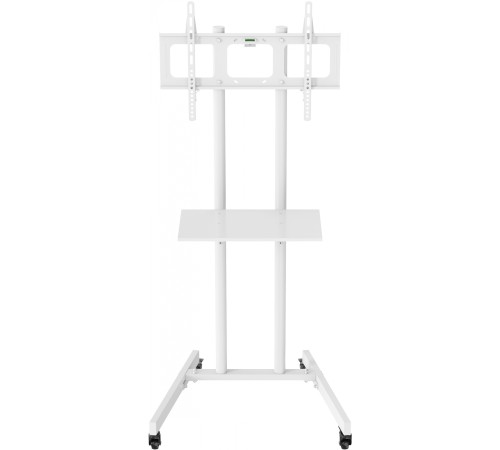 Стойка для телевизора Cactus CS-ST04, 37-70", напольный, мобильный,  белый  [cs-st04wt]