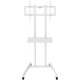 Стойка для телевизора Cactus CS-ST04, 37-70", напольный, мобильный,  белый  [cs-st04wt]