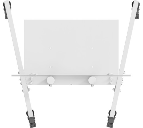 Стойка для телевизора Cactus CS-ST04, 37-70", напольный, мобильный,  белый  [cs-st04wt]