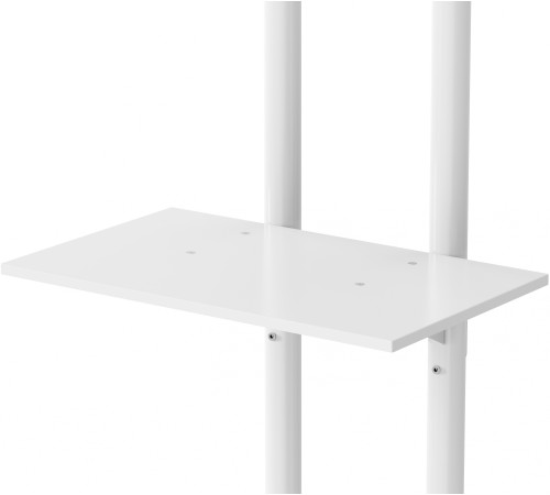 Стойка для телевизора Cactus CS-ST04, 37-70", напольный, мобильный,  белый  [cs-st04wt]