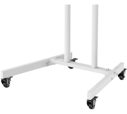 Стойка для телевизора Cactus CS-ST04, 37-70", напольный, мобильный,  белый  [cs-st04wt]
