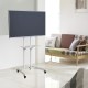 Стойка для телевизора Cactus CS-ST04, 37-70", напольный, мобильный,  белый  [cs-st04wt]