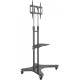 Стойка для телевизора Cactus CS-ST31, 37-75", напольный, мобильный,  черный  [cs-st31bk]