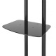 Стойка для телевизора Cactus CS-ST31, 37-75", напольный, мобильный,  черный  [cs-st31bk]