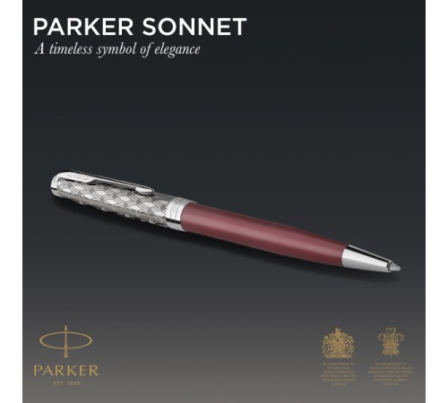 Ручка шариков. Parker Sonnet Premium K537 (CW2119783) Metal Red CT M черн. черн. подар.кор. Ручка шариков. Parker Sonnet Premium K537 (CW2119783) Metal Red CT M черн. черн. подар.кор.