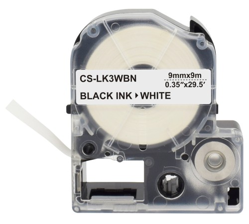 Картридж ленточный Cactus CS-LK3WBN черный для Epson LW300/LW400/LW700/LW600P/LW1000P