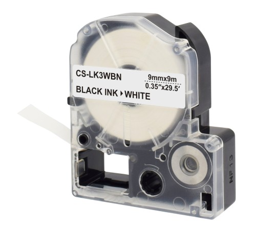 Картридж ленточный Cactus CS-LK3WBN черный для Epson LW300/LW400/LW700/LW600P/LW1000P