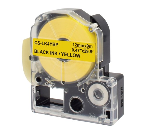 Картридж ленточный Cactus CS-LK4YBP черный для Epson LW300/LW400/LW700/LW600P/LW1000P