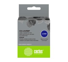 Картридж ленточный Cactus CS-LK4RBP черный для Epson LW300/LW400/LW700/LW600P/LW1000P