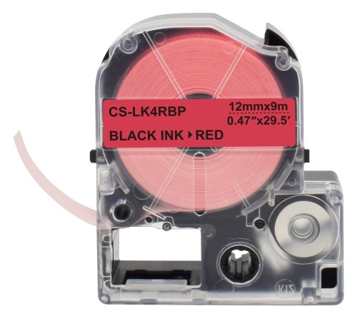 Картридж ленточный Cactus CS-LK4RBP черный для Epson LW300/LW400/LW700/LW600P/LW1000P