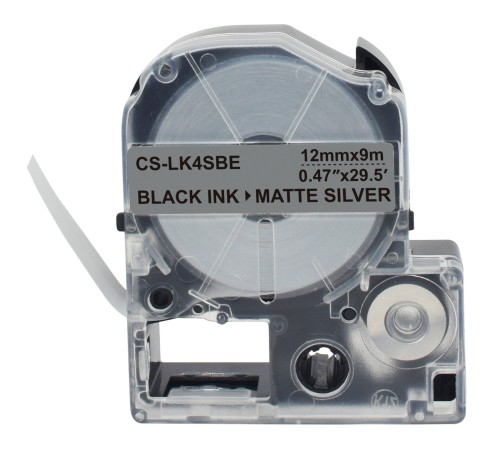 Картридж ленточный Cactus CS-LK4SBE черный для Epson LW300/LW400/LW700/LW600P/LW1000P