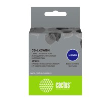 Картридж ленточный Cactus CS-LK5WBN черный для Epson LW300/LW400/LW700/LW600P/LW1000P