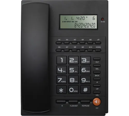Телефон проводной Ritmix RT-420 черный Телефон проводной Ritmix RT-420 черный