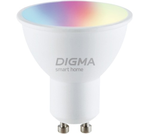 Умная лампа Digma DiLight L1 GU10 5Вт 400lm Wi-Fi (DLL1GU10) Умная лампа Digma DiLight L1 GU10 5Вт 400lm Wi-Fi (DLL1GU10)