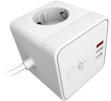 Умная розетка Digma DiPlug Cube 1 EU Wi-Fi белый (DPC13S)
