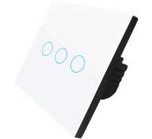 Умный выключатель Digma DiSwitch 3p 3-хкл. белый (DSW3P)