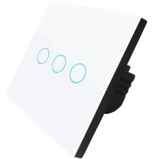 Умный выключатель Digma DiSwitch 3p 3-хкл. белый (DSW3P)