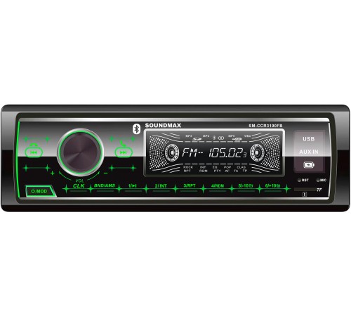 Автомагнитола Soundmax SM-CCR3190FB 1DIN 4x50Вт (SM-CCR3190FB(ЧЕРНЫЙ)/G) Автомагнитола Soundmax SM-CCR3190FB 1DIN 4x50Вт (SM-CCR3190FB(ЧЕРНЫЙ)/G)